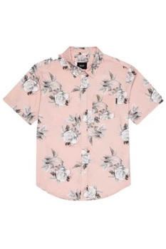 Koszula męska Huf Widower Woven Shirt z krótkim rękawem w kwiaty